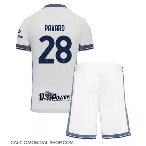 Maglie da calcio Inter Milan Benjamin Pavard #28 Seconda Maglia Bambino 2024-25 Manica Corta (+ Pantaloni corti)